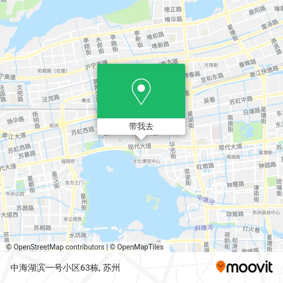 中海湖滨一号小区63栋地图