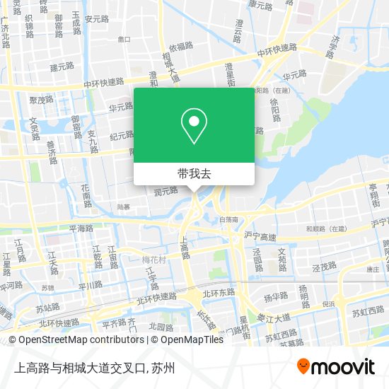 上高路与相城大道交叉口地图