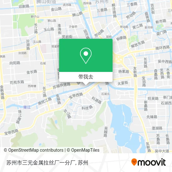 苏州市三元金属拉丝厂一分厂地图