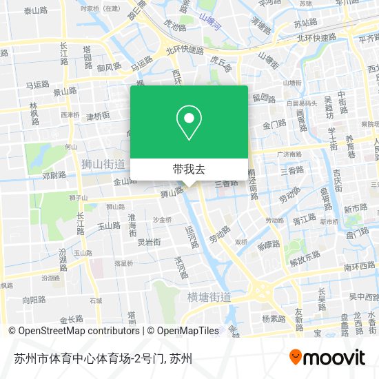 苏州市体育中心体育场-2号门地图