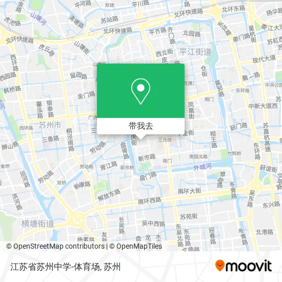 江苏省苏州中学-体育场地图