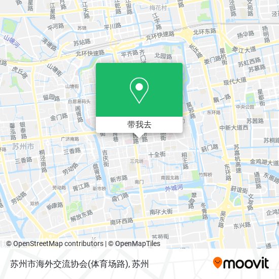 苏州市海外交流协会(体育场路)地图