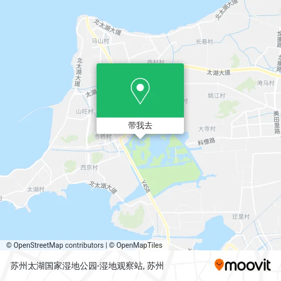苏州太湖国家湿地公园-湿地观察站地图