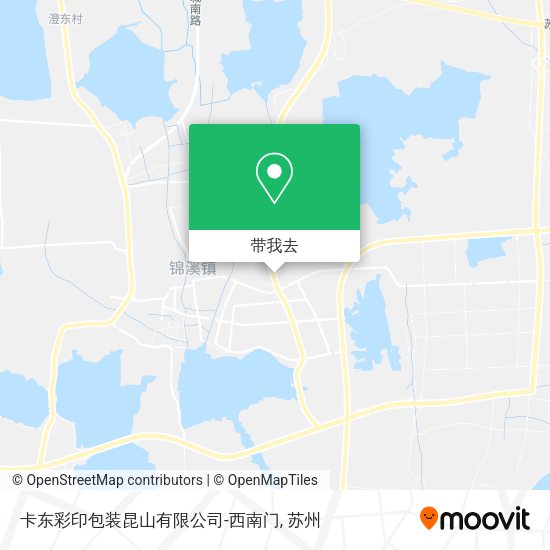 卡东彩印包装昆山有限公司-西南门地图