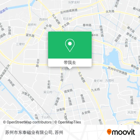 苏州市东泰磁业有限公司地图