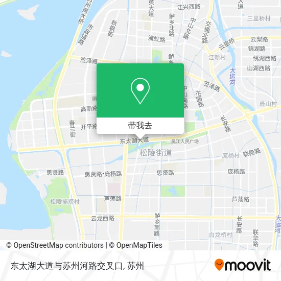 东太湖大道与苏州河路交叉口地图