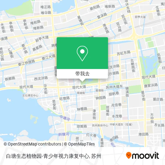 白塘生态植物园-青少年视力康复中心地图