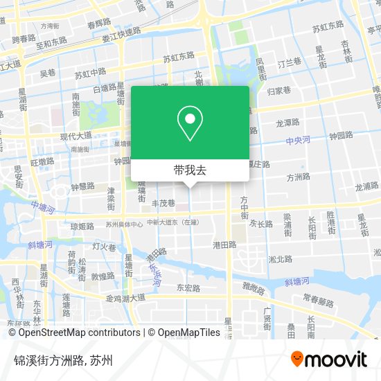 锦溪街方洲路地图