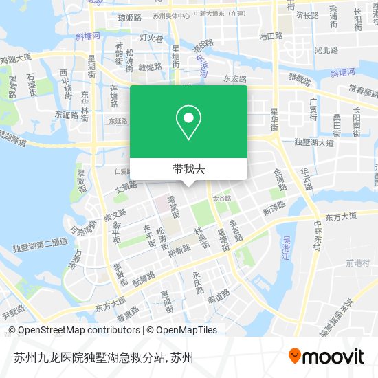 苏州九龙医院独墅湖急救分站地图
