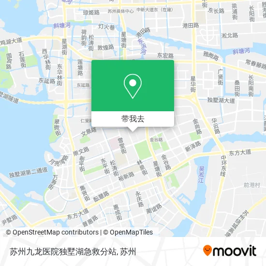 苏州九龙医院独墅湖急救分站地图