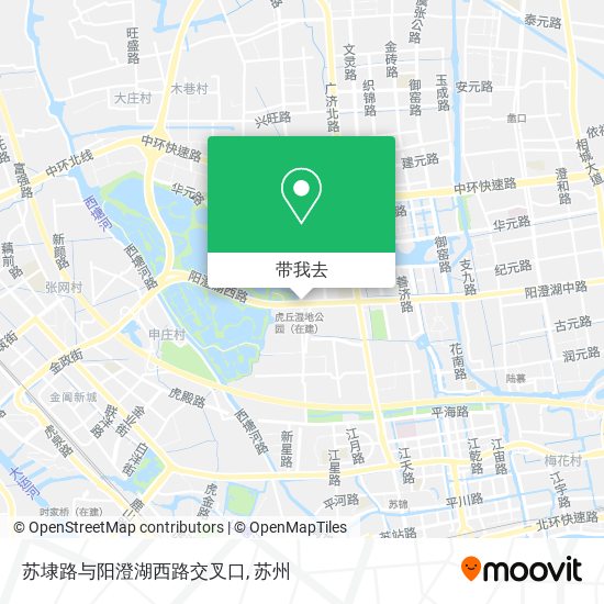 苏埭路与阳澄湖西路交叉口地图