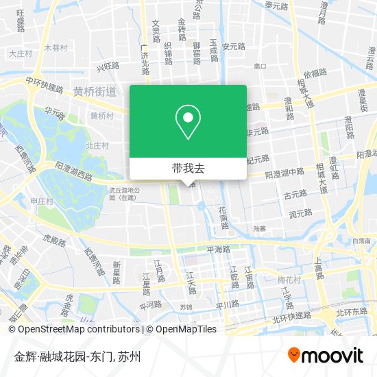 金辉·融城花园-东门地图