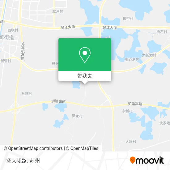 汤大坝路地图