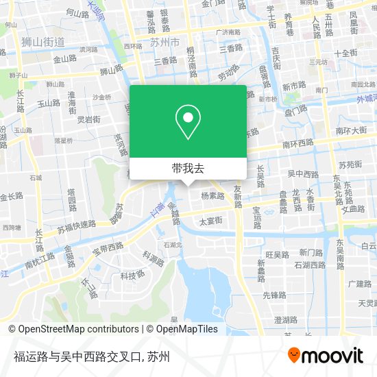 福运路与吴中西路交叉口地图
