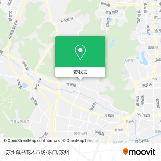 苏州藏书花木市场-东门地图