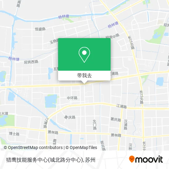 猎鹰技能服务中心(城北路分中心)地图