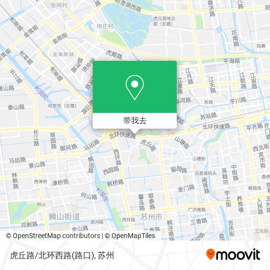 虎丘路/北环西路(路口)地图