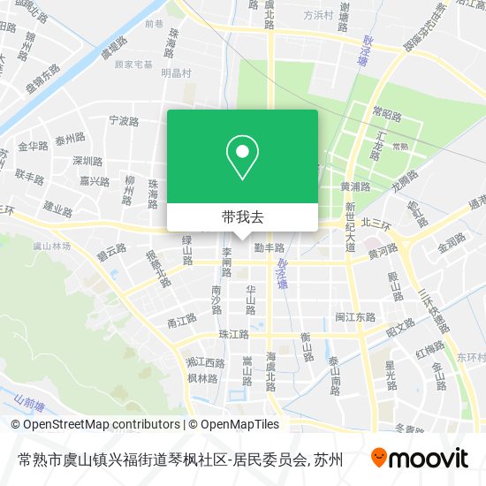 常熟市虞山镇兴福街道琴枫社区-居民委员会地图