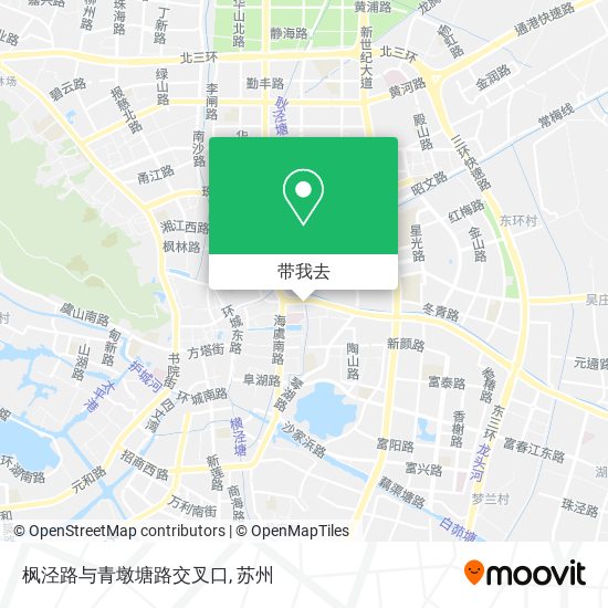 枫泾路与青墩塘路交叉口地图