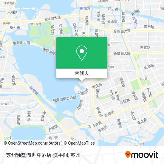 苏州独墅湖世尊酒店-洗手间地图