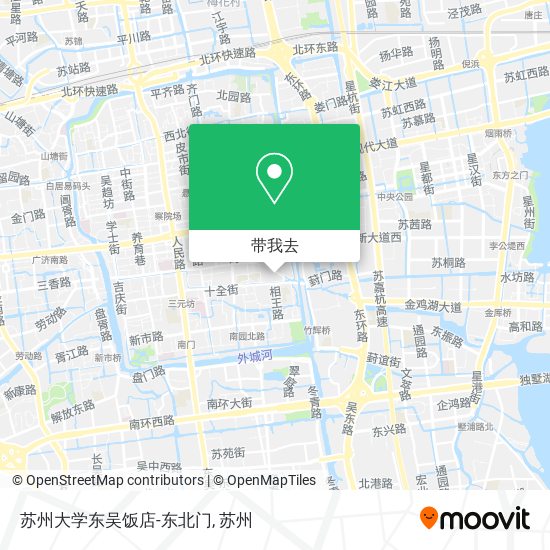 苏州大学东吴饭店-东北门地图