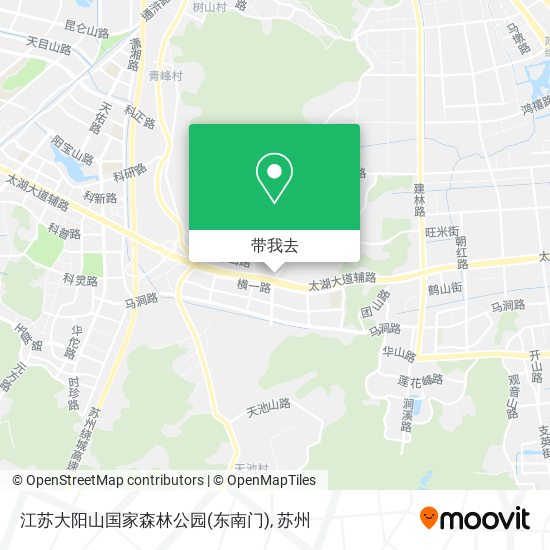江苏大阳山国家森林公园(东南门)地图