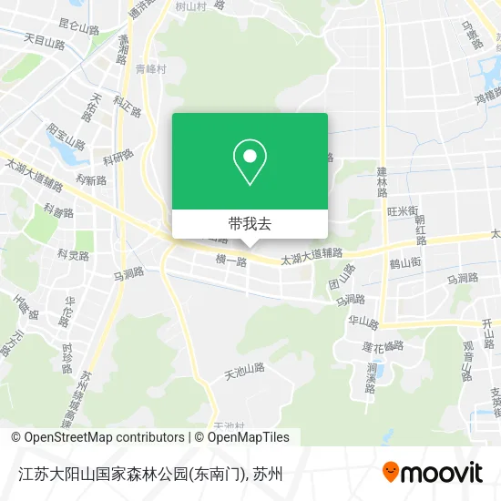 江苏大阳山国家森林公园(东南门)地图