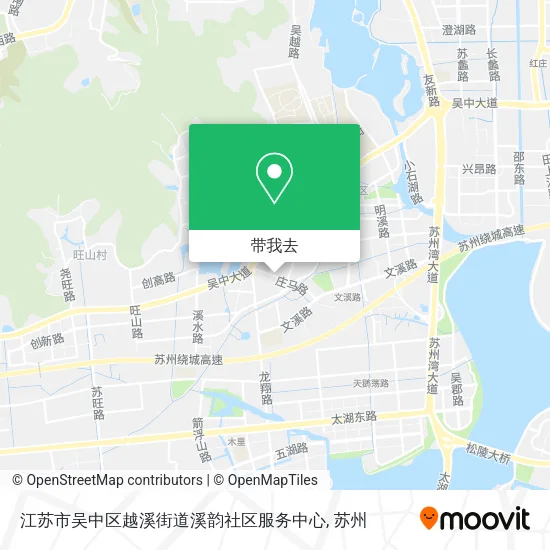 江苏市吴中区越溪街道溪韵社区服务中心地图