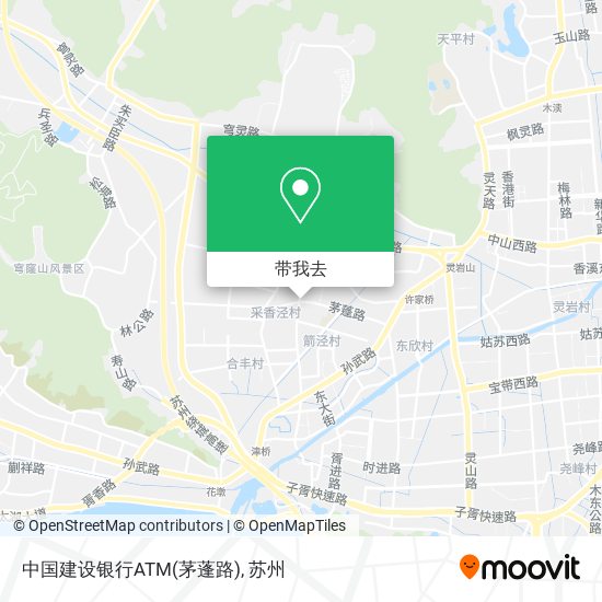 中国建设银行ATM(茅蓬路)地图