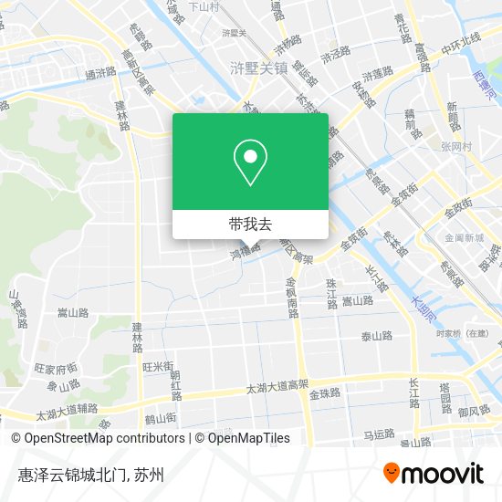 惠泽云锦城北门地图