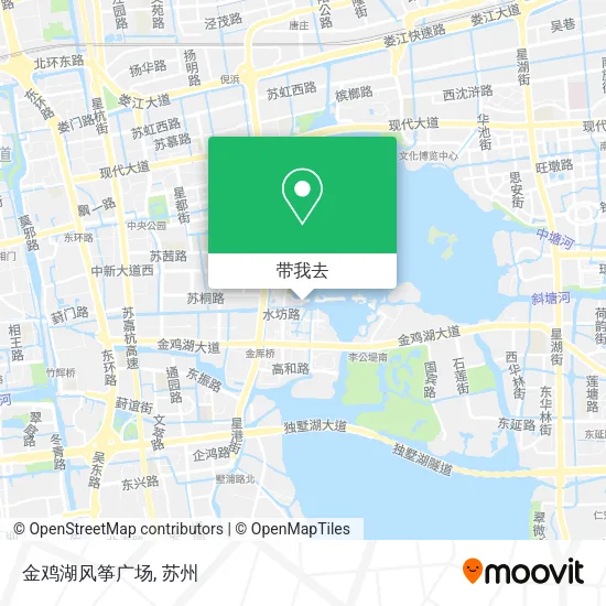金鸡湖风筝广场地图