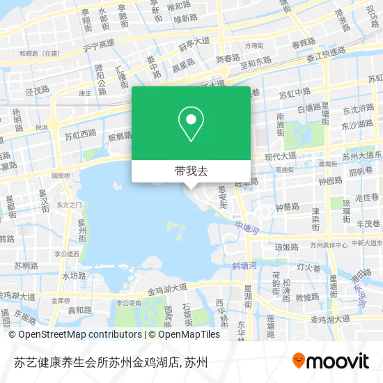 苏艺健康养生会所苏州金鸡湖店地图