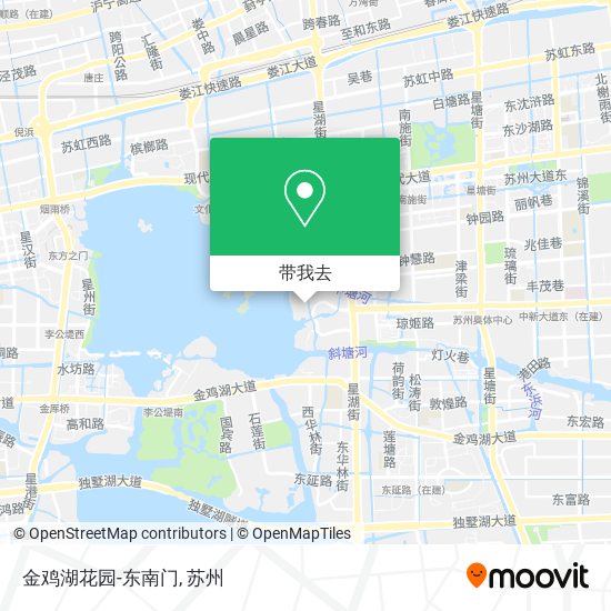 金鸡湖花园-东南门地图