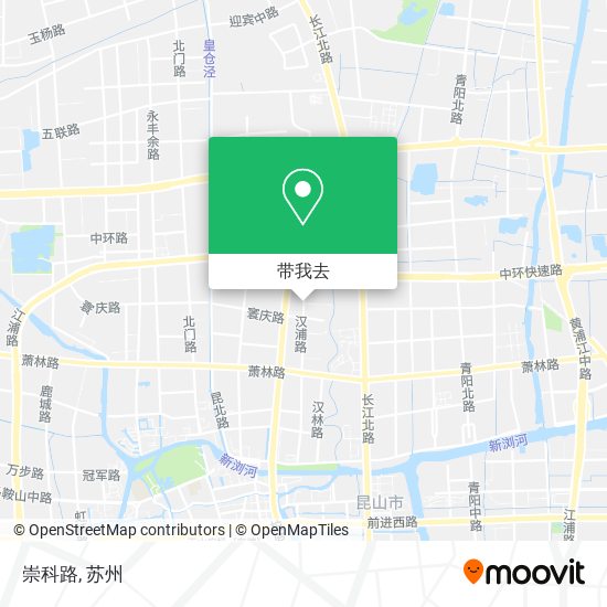崇科路地图