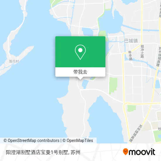 阳澄湖别墅酒店宝曼1号别墅地图