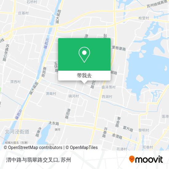 渭中路与翡翠路交叉口地图