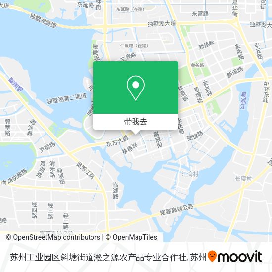 苏州工业园区斜塘街道淞之源农产品专业合作社地图