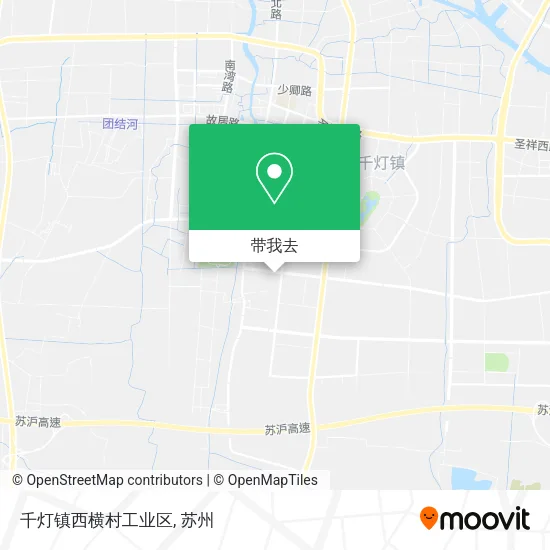 千灯镇西横村工业区地图