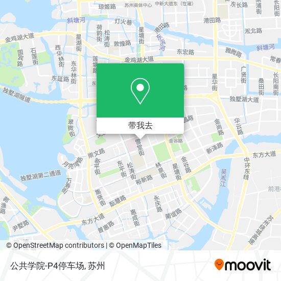公共学院-P4停车场地图
