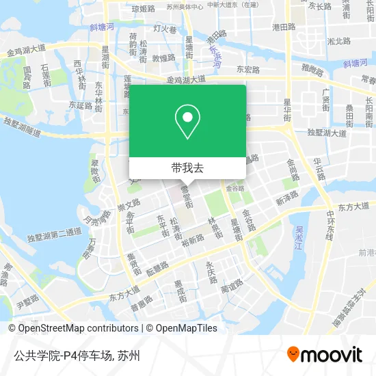 公共学院-P4停车场地图