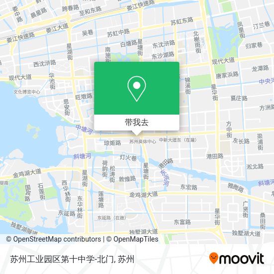 苏州工业园区第十中学-北门地图