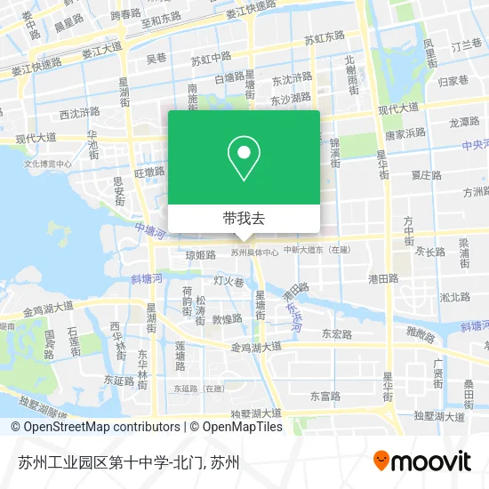 苏州工业园区第十中学-北门地图
