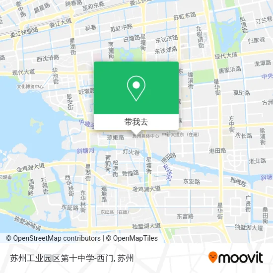 苏州工业园区第十中学-西门地图