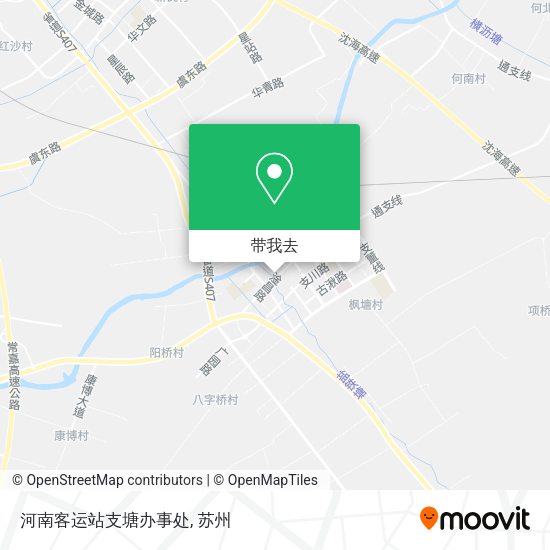 河南客运站支塘办事处地图