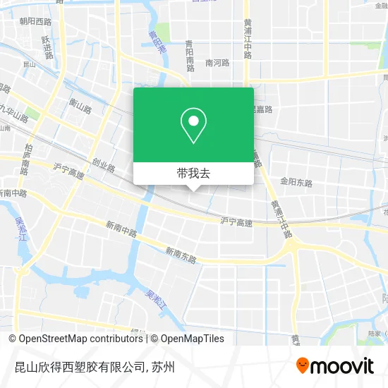 昆山欣得西塑胶有限公司地图