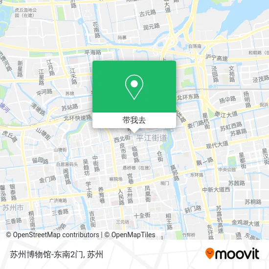 苏州博物馆-东南2门地图