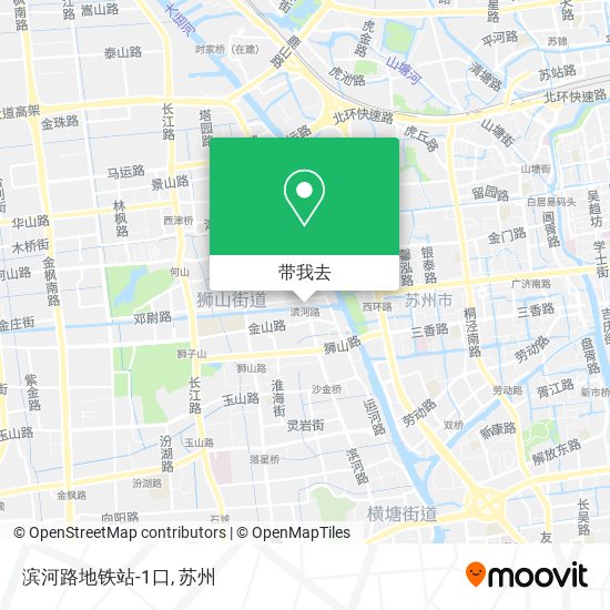 滨河路地铁站-1口地图