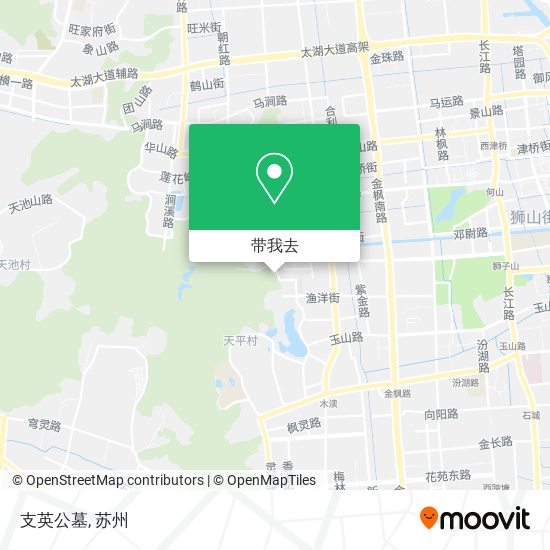支英公墓地图