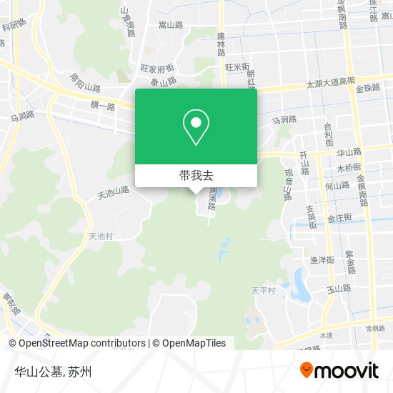 华山公墓地图