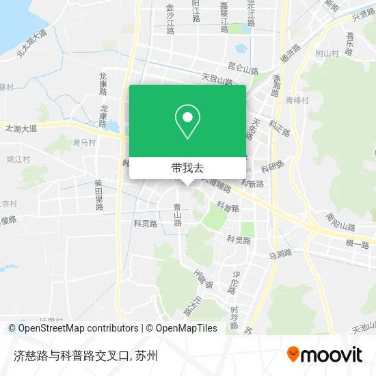 济慈路与科普路交叉口地图